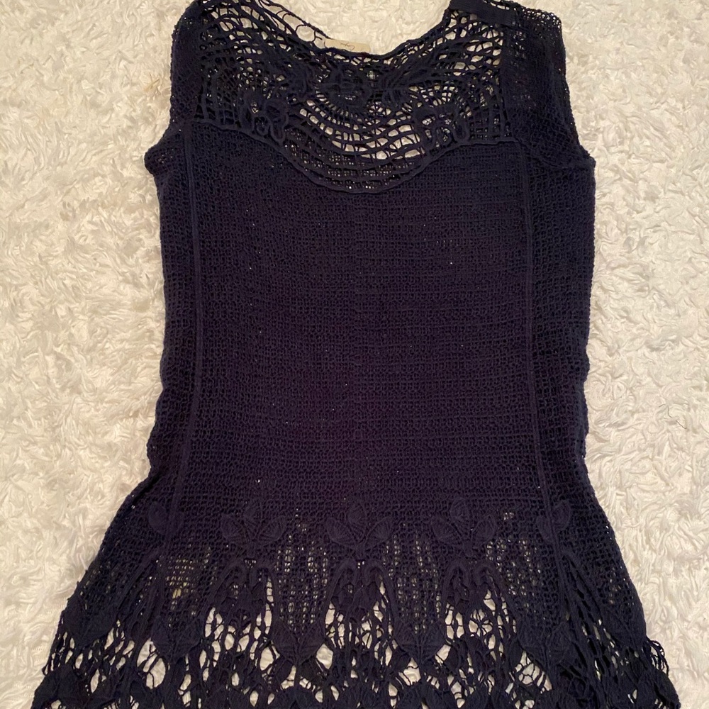 Black beach coverup